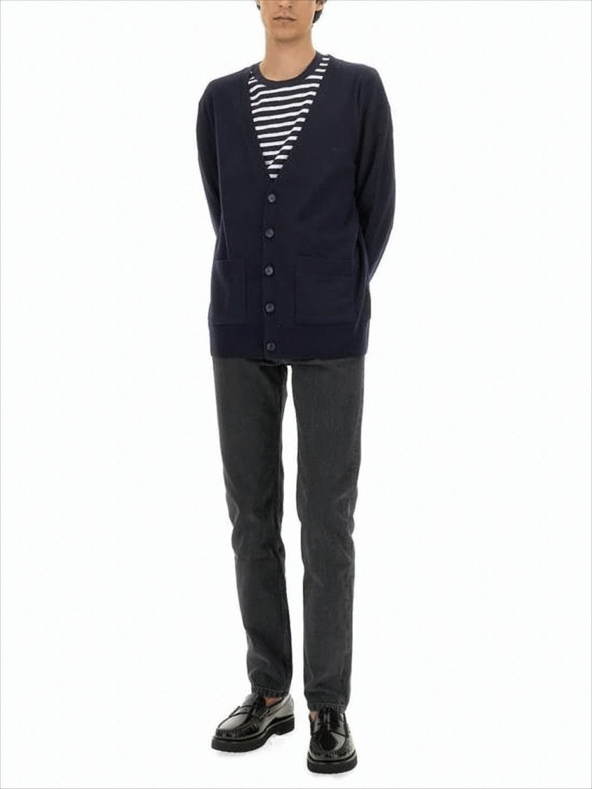 A.P.C. Straight-Leg Dark Grey Denim Pants With Tailored Fit