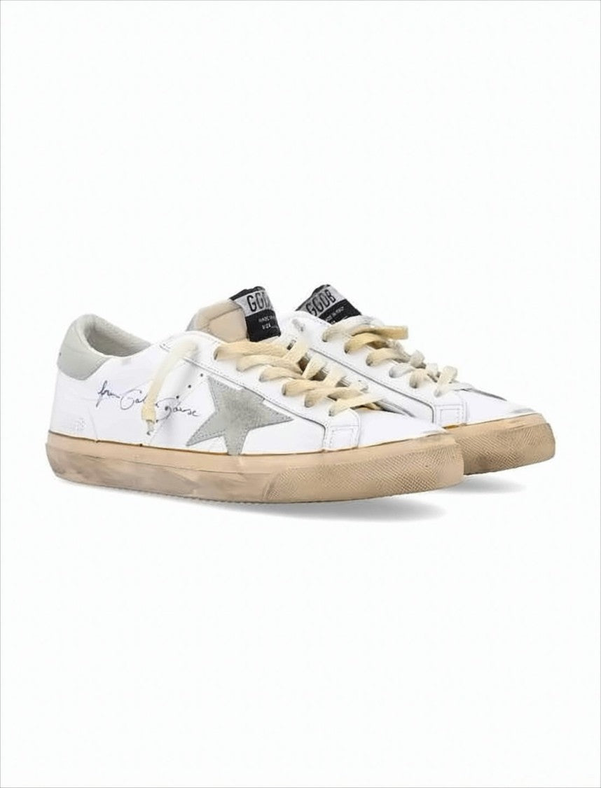 Golden Goose Low-Top Sneakers With Grey Suede Star Detail