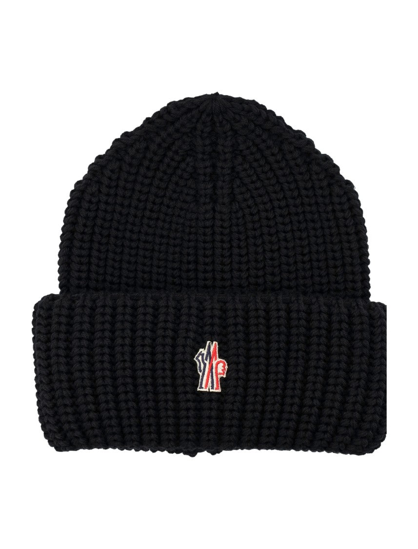 Moncler Grenoble Wool Beanie With Logo