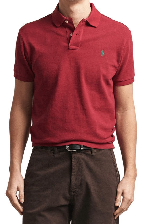 Polo Ralph Lauren Heritage Red Cotton Pique Polo T-Shirt
