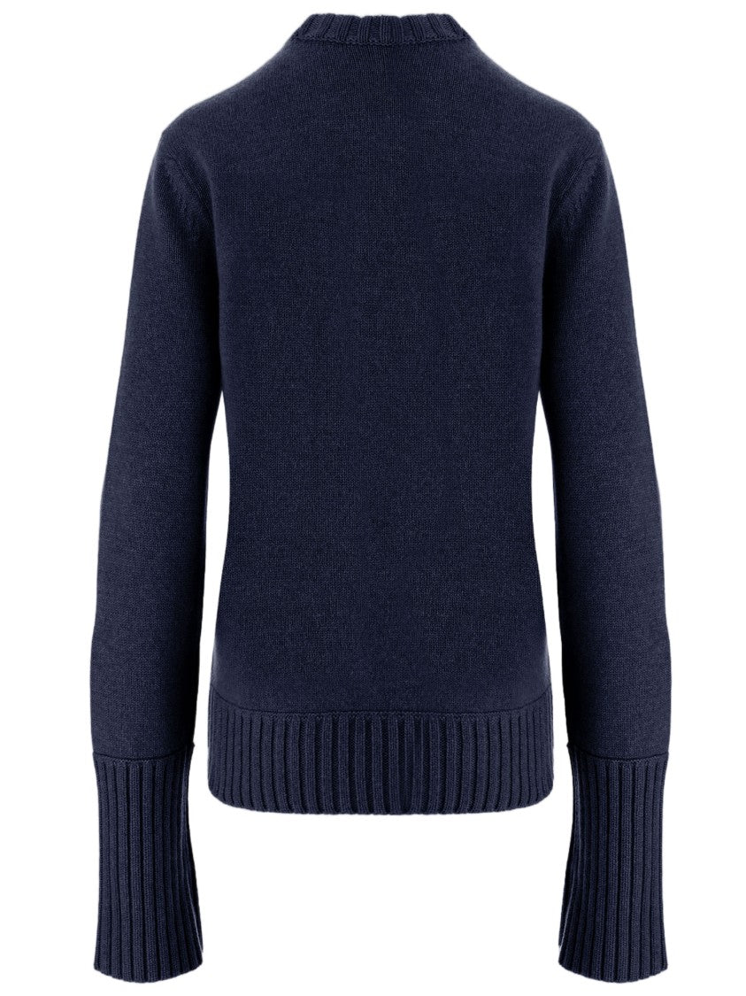Sa Su Phi Navy Crewneck Cashmere Sweater