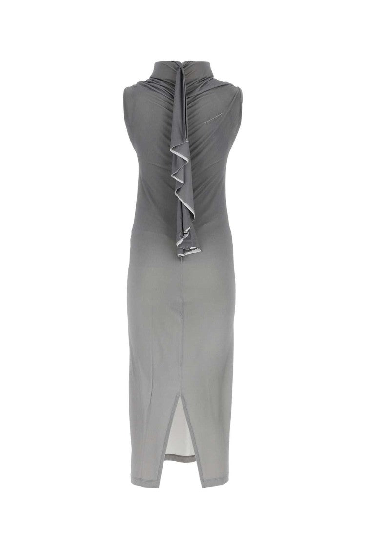 Mm6 By Maison Margiela Grey Jersey Dress