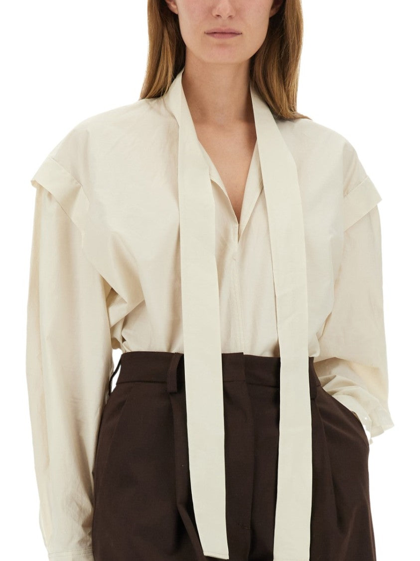 Lemaire Blue "Ascot" Shirt