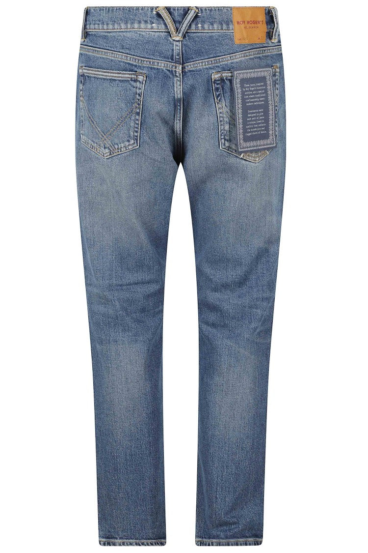 Roy Roger's Blue Alabama Straight-Leg Cotton Jeans