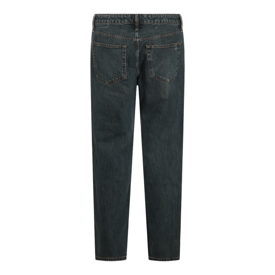 Rag & Bone Straight-Leg Jeans With Mid-Rise Waist And Contrast Stitching