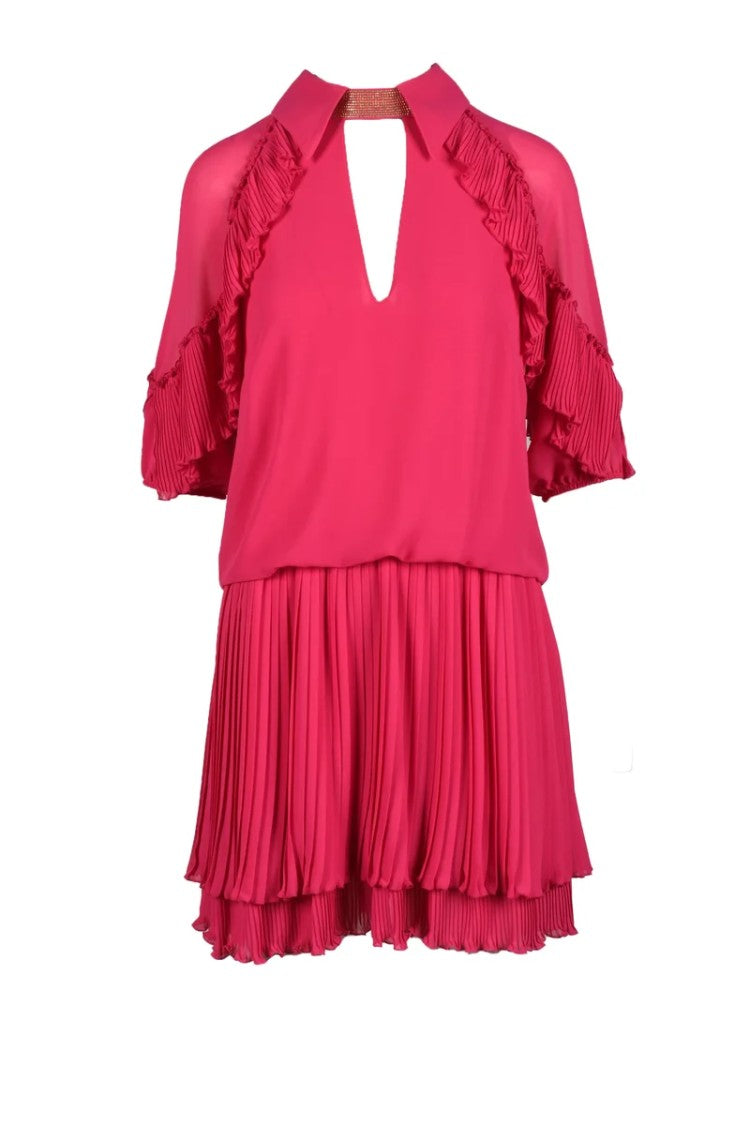 Gil Santucci Fuchsia Polyester Dress