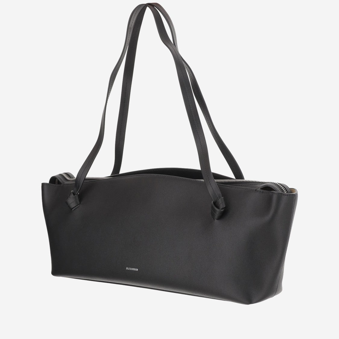 Jil Sander Bordeaux Leather Shoulder Bag