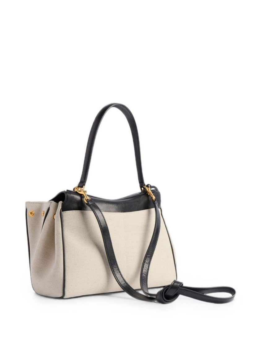 Balenciaga Beige Rodeo Small Linen Handbag