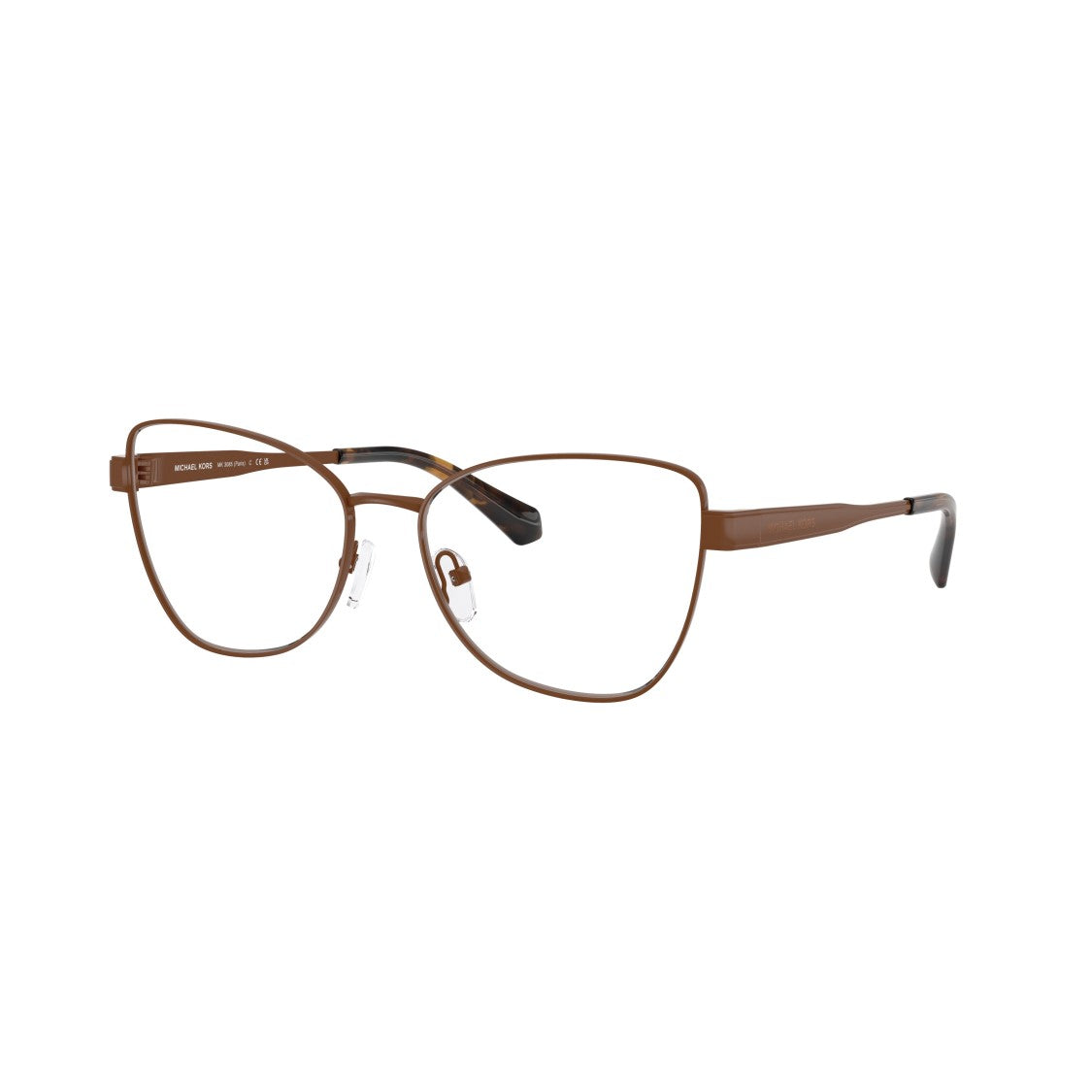 Michael Kors 0Mk3085 Sleek Tortoiseshell-Patterned Metal Frame Eyeglasses