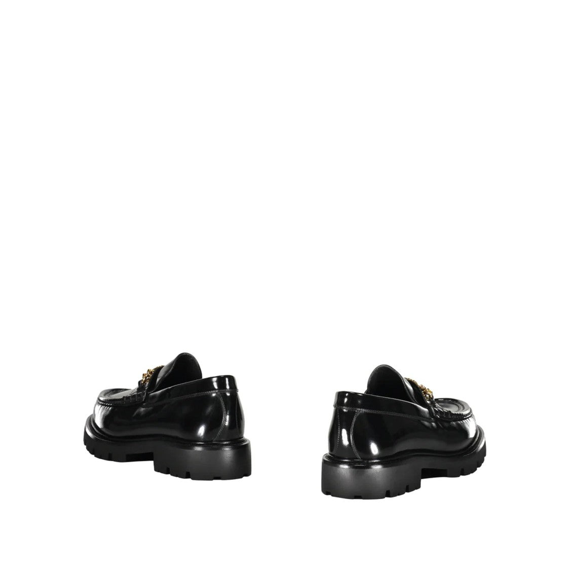 Celine Black Leather Loafers