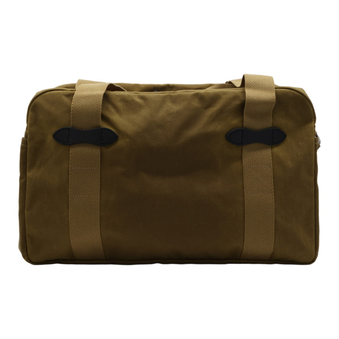 Filson Rectangular Duffle Bag In Muted Olive With Leather Accents