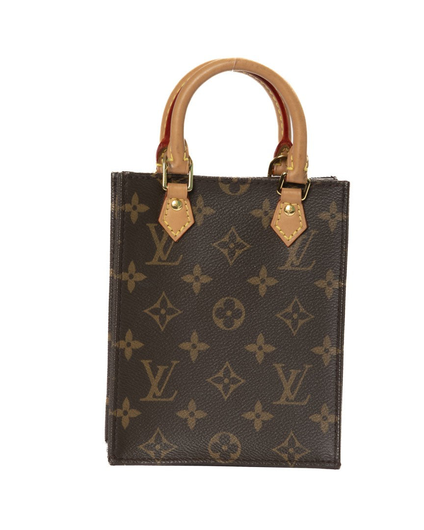 Louis Vuitton Brown Monogram Canvas Sac Plat Bb Tote Bag