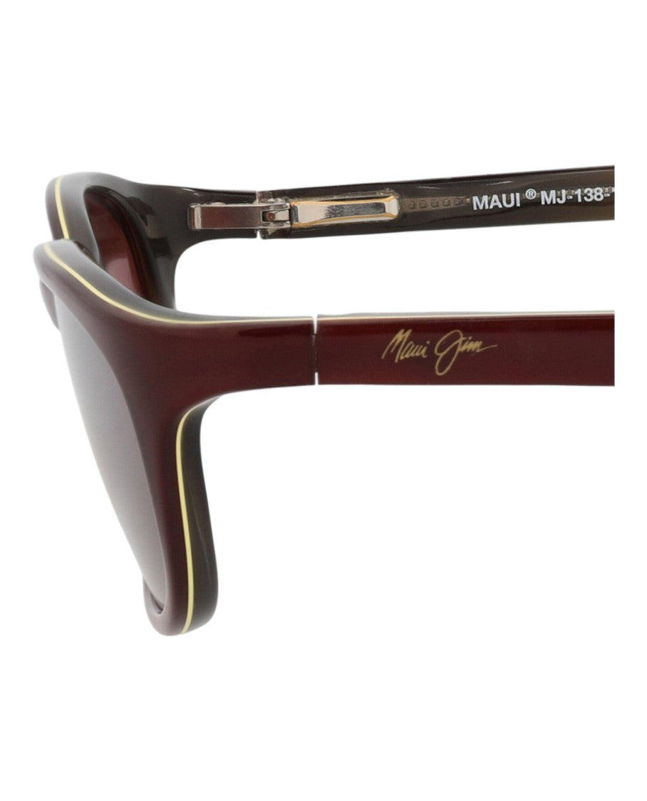 Maui Jim Square-Frame Acetate Sunglasses