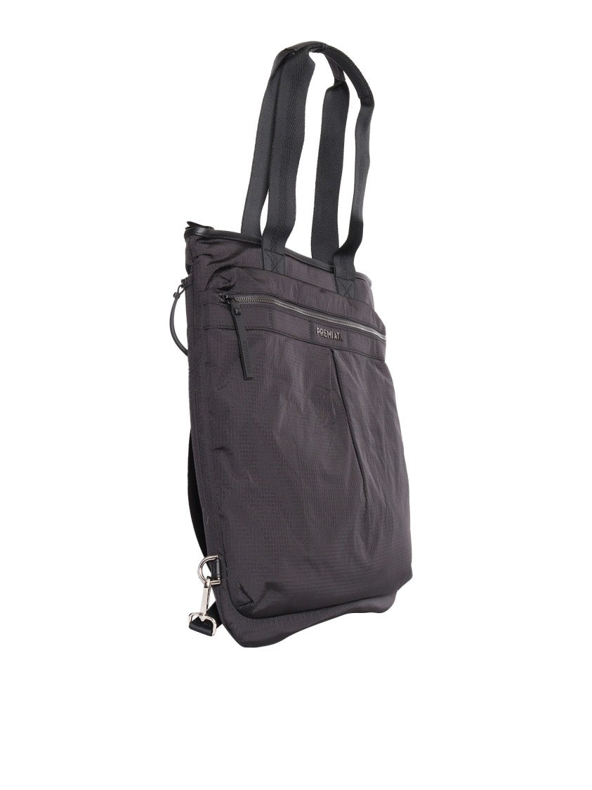 Premiata Black Nylon Bag With Structured Silhouette