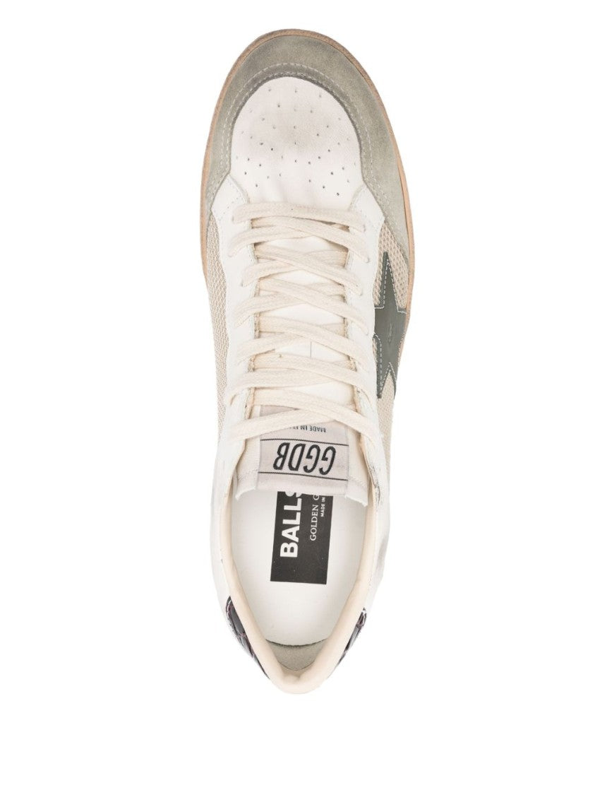 Golden Goose Ballstar Net And Leather Sneaker