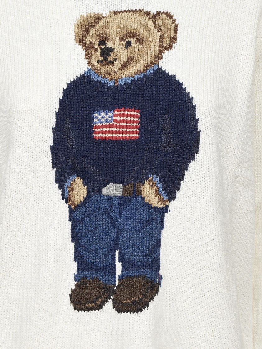 Polo Ralph Lauren Bear Knit Long-Sleeve Pullover Sweater