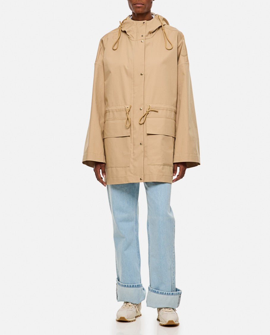 Moncler Gaillon Hooded Parka In Cotton