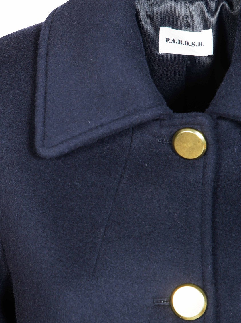 Parosh Double Structured Wool Coat