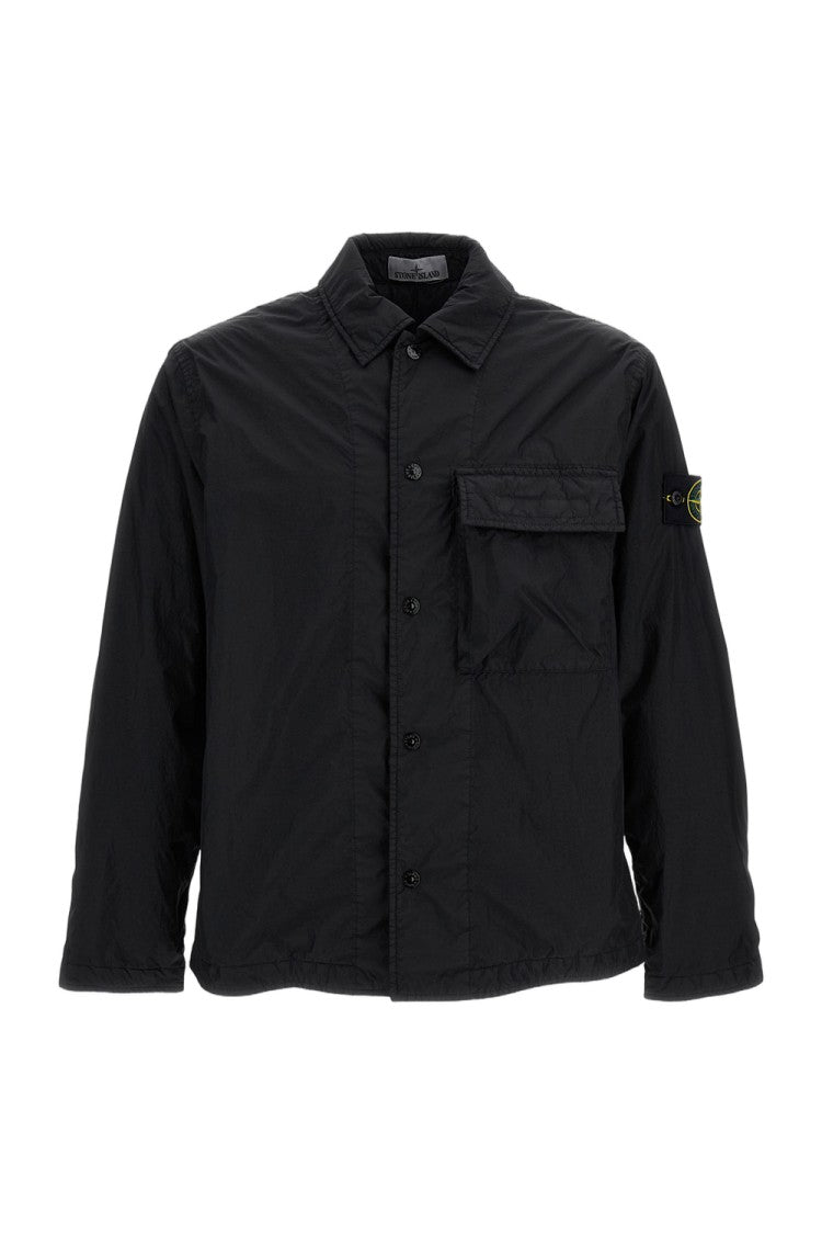 Stone Island Lightweight Technical Nylon Jacket With Iconic Badge