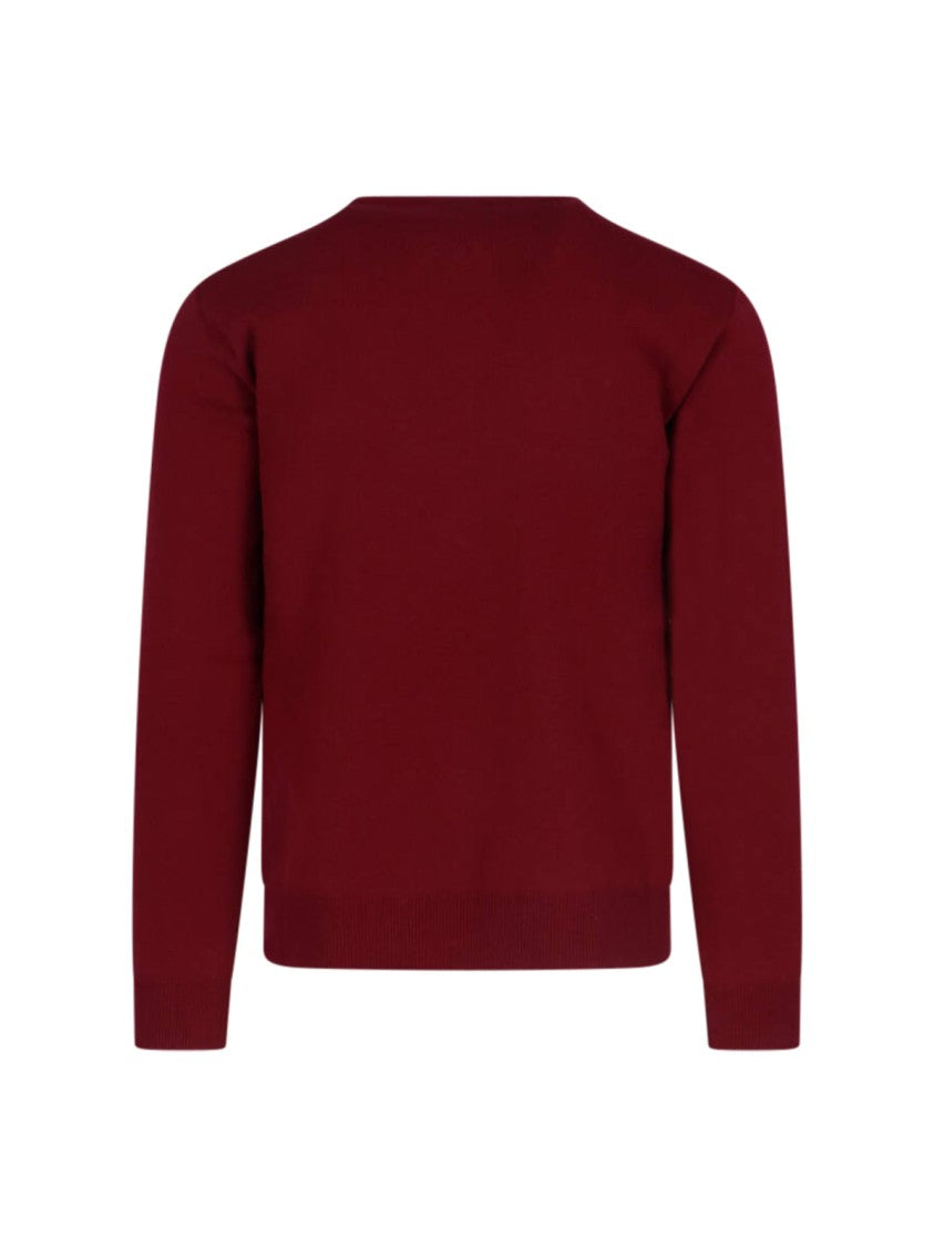 Gucci Logo Intarsia Sweater – Red
