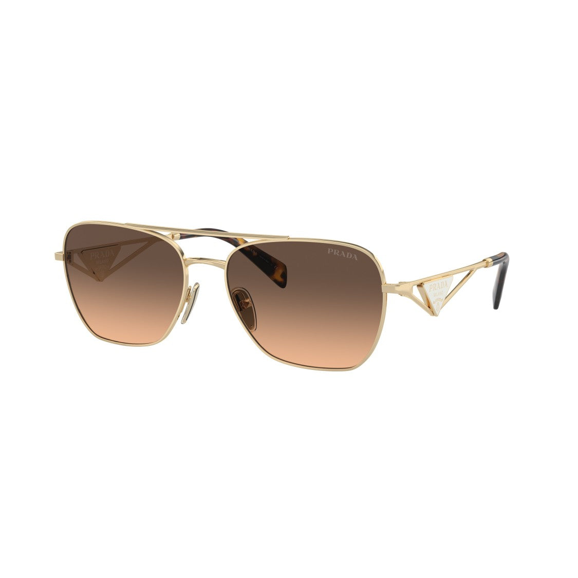 Prada 0Pr A50s Rectangular Gradient Brown Lenses