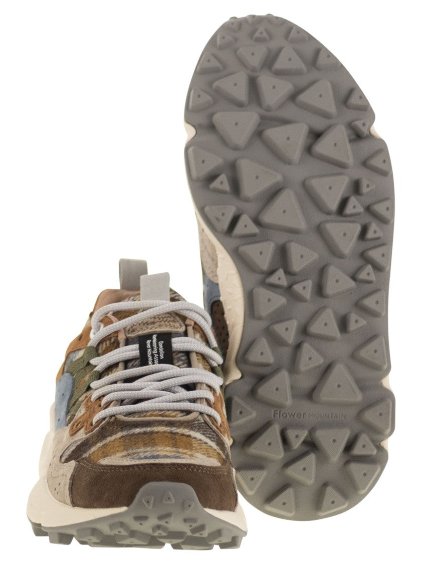Flower Mountain Yamano 3 - Suede And Wool Sneakers