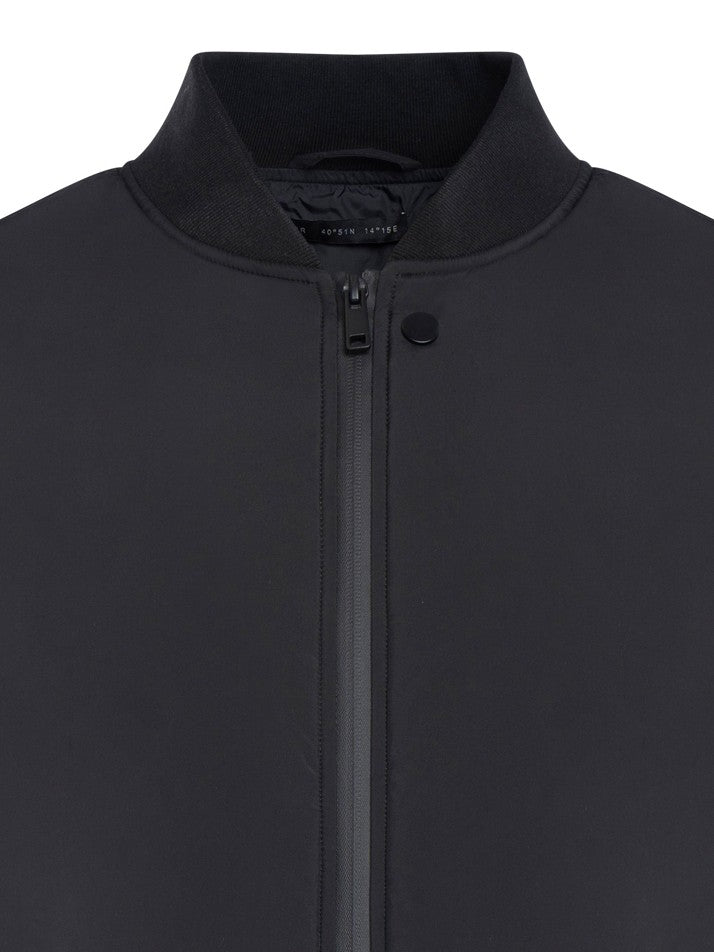 Low Brand Lightweight Padded Bomber Jacket In Matte Nylon