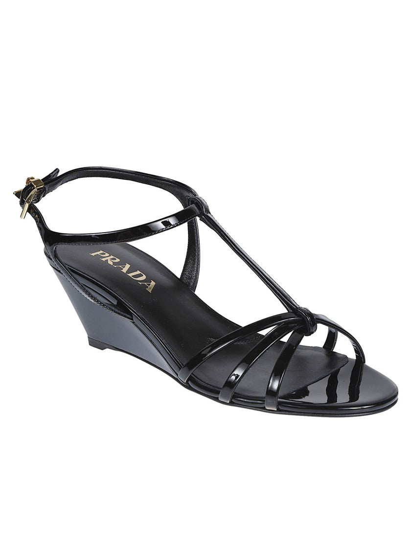 Prada Patent Leather Sandals