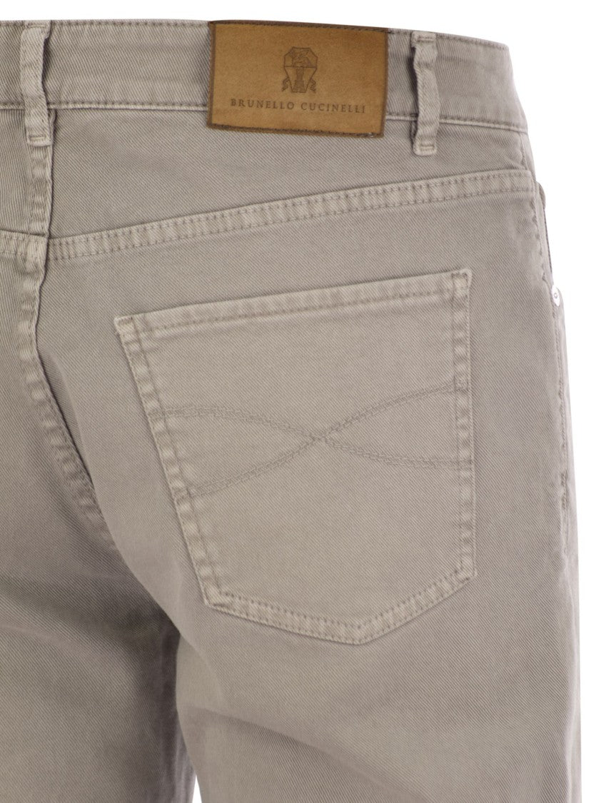 Brunello Cucinelli Five-Pocket Traditional Fit Trousers