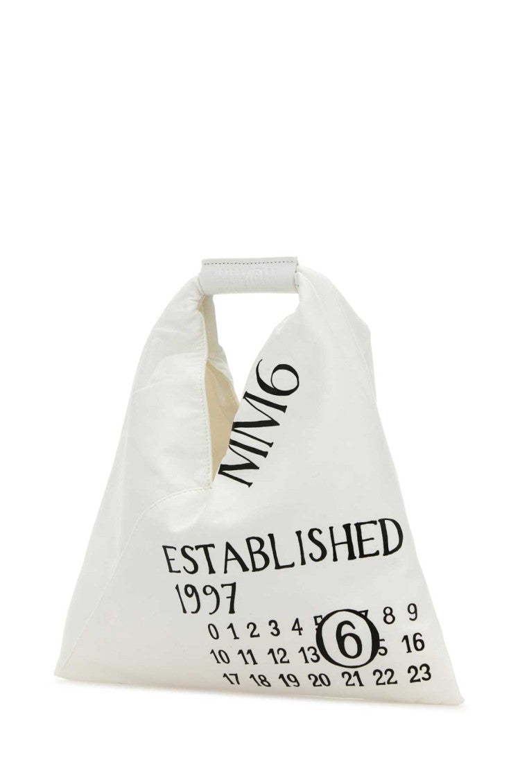 Mm6 By Maison Margiela White Fabric Mini Japanese Handbag