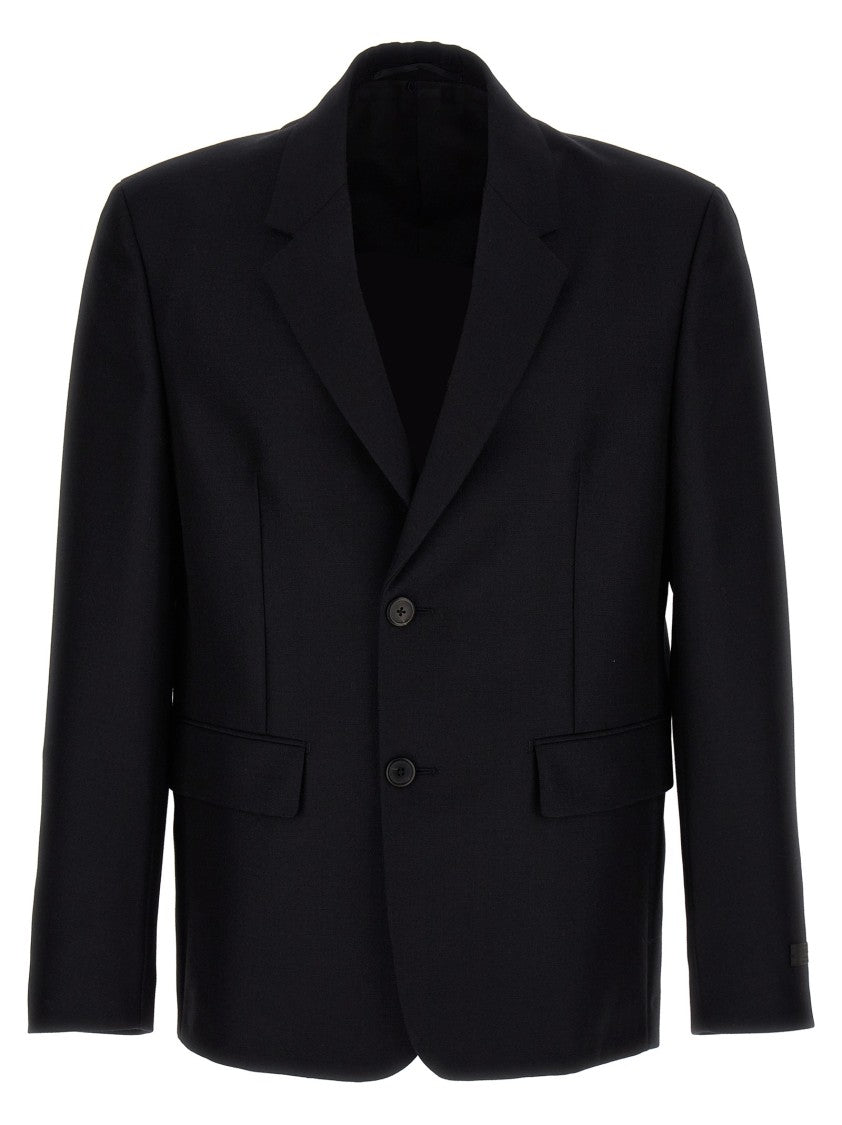 Prada Removable Collar Single-Breasted Blazer