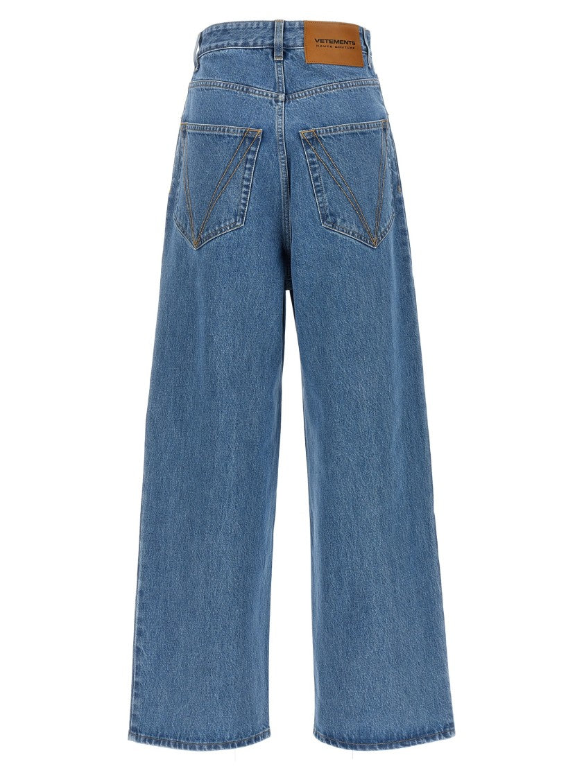 Vetements High-Waisted Denim Jeans With Relaxed Silhouette
