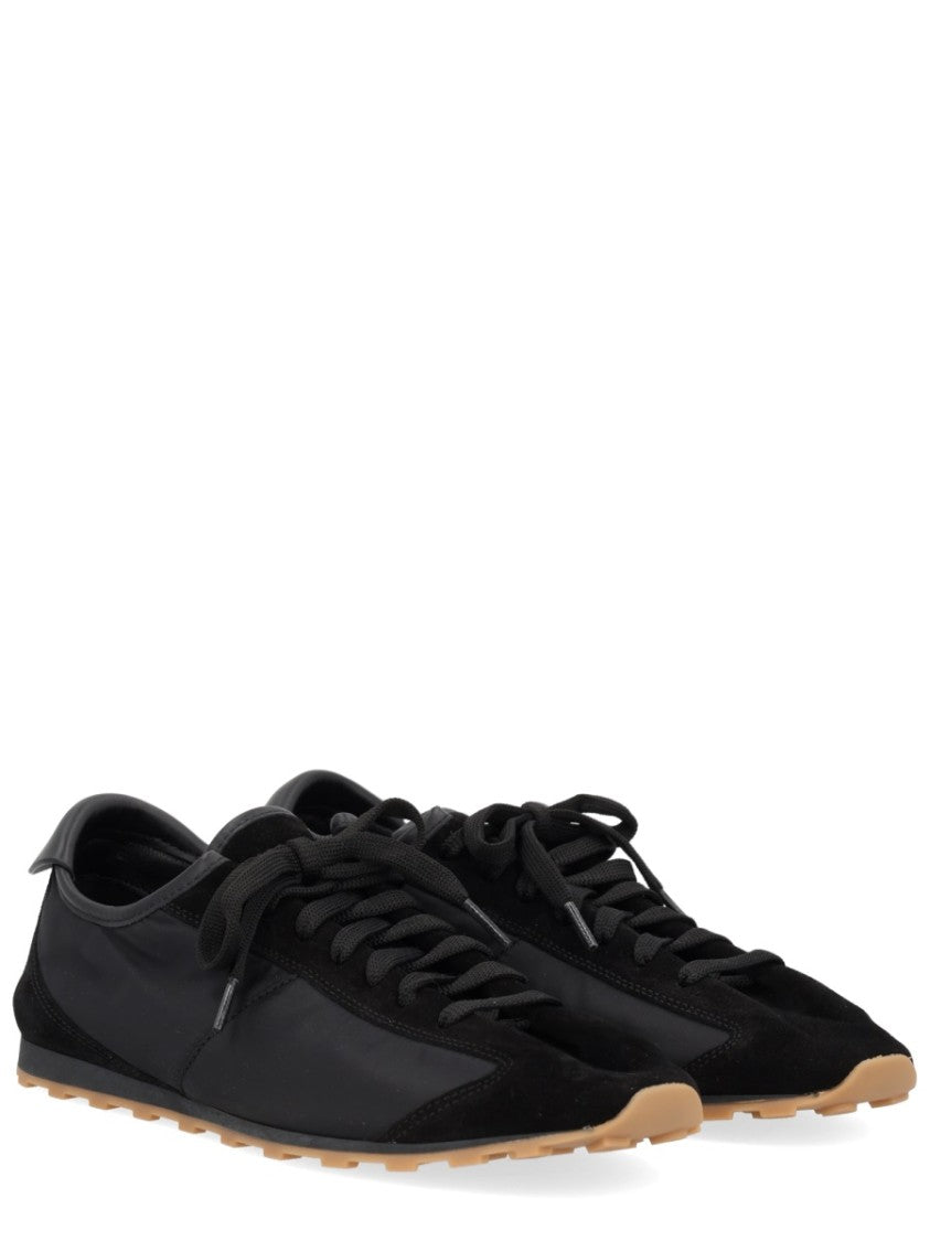 Jacquemus Smooth Suede-Textured Sneakers With Contrasting Rubber Sole