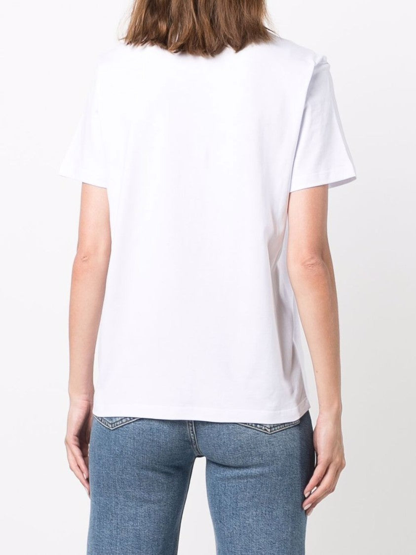 Msgm Graffiti Logo-Print T-Shirt