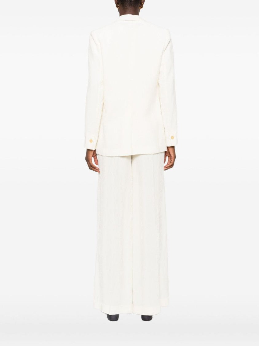 Forte Forte White Jacket With Notched Lapel