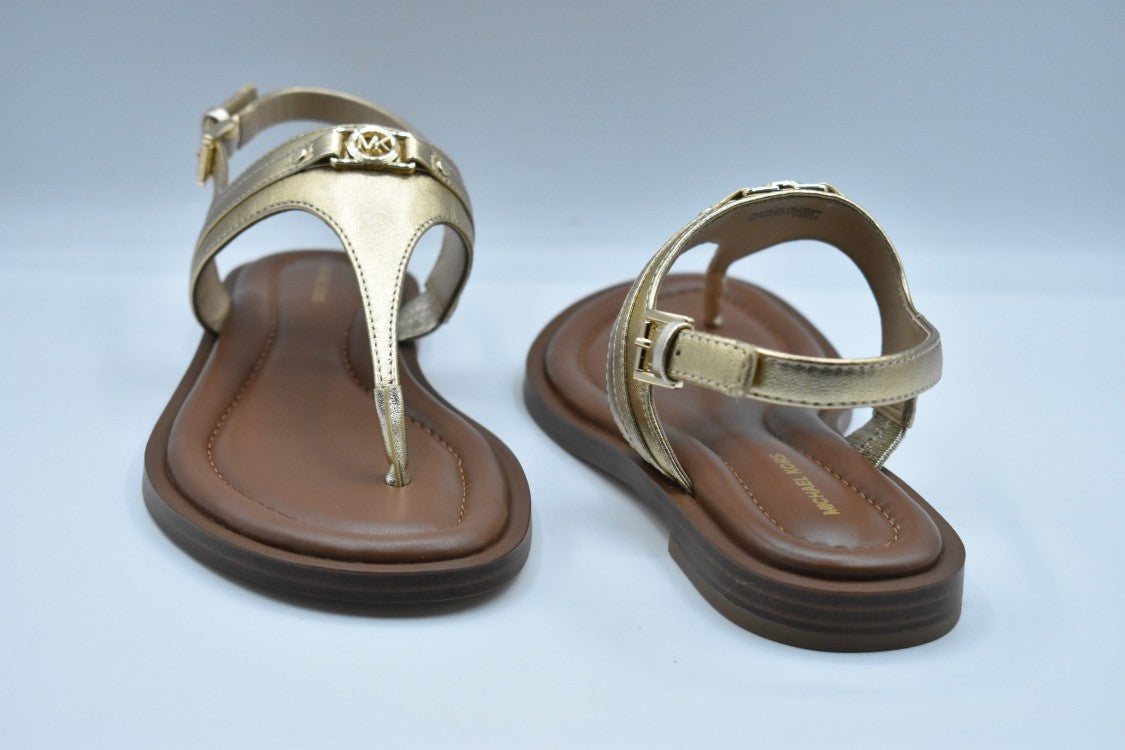 Michael Kors Golden Laced Shoes With Thong Silhouette