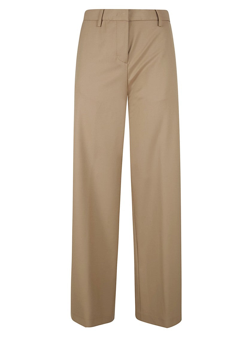 Fabiana Filippi Ankle-Length Wide-Leg Trousers With Tulle Detail