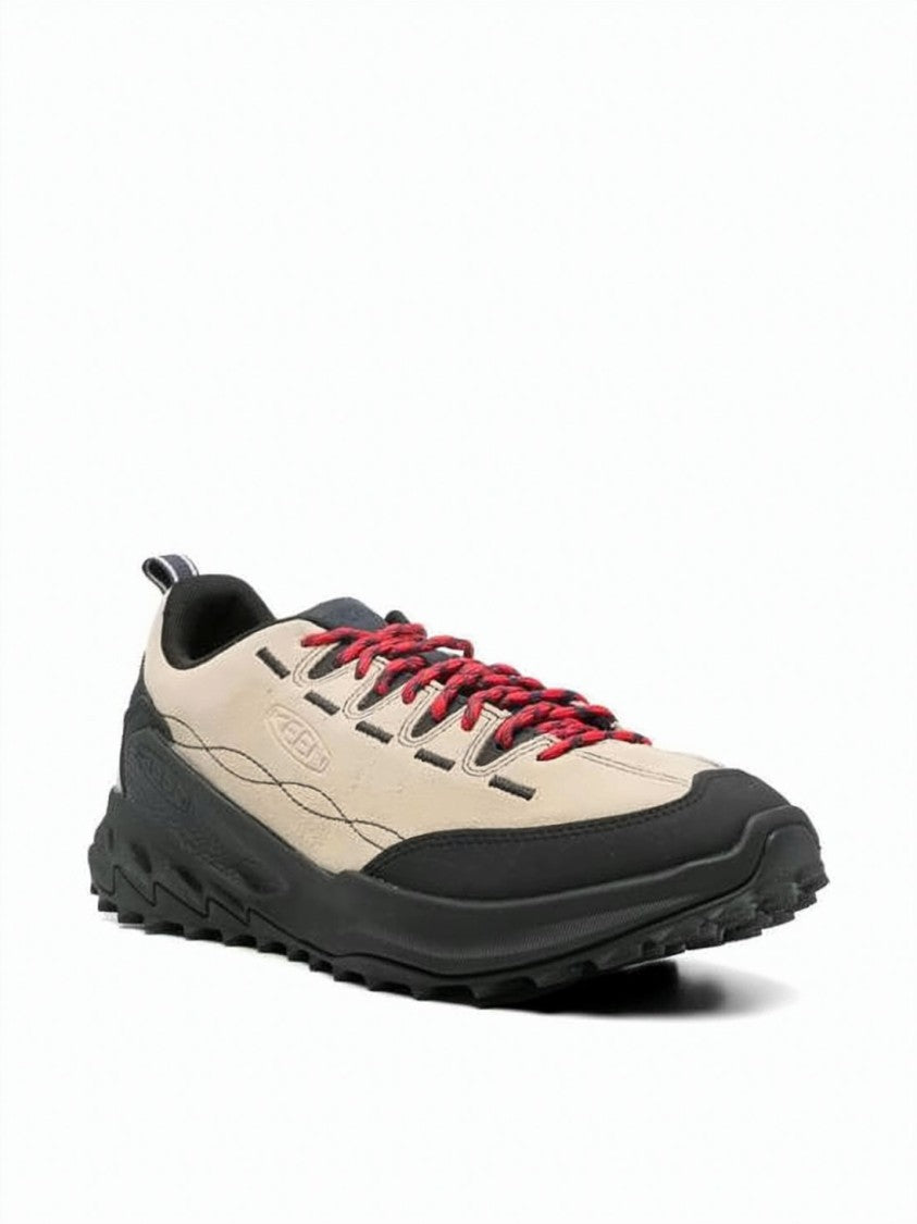 Keen Beige Cowhide Leather And Black Rubber Keen Shoes