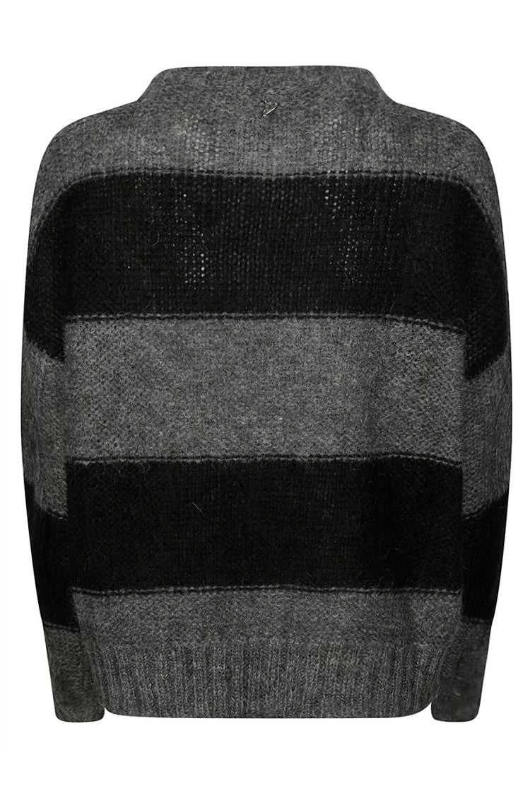Dondup Striped Mohair Blend Sweater