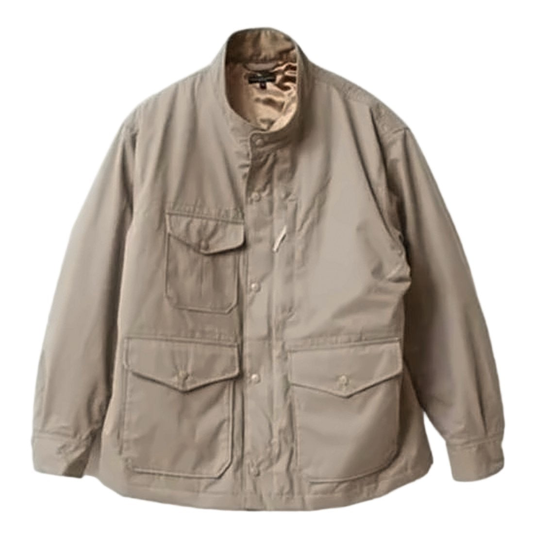 Engineered Garments Lightweight Utilitarian Jacket With Stand Collar And Flap Pockets