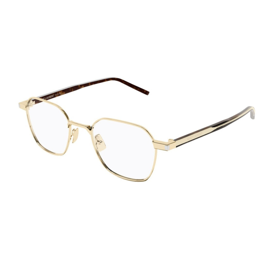 Saint Laurent Gold Sl 883 Thin Panthos Combi Eyeglasses