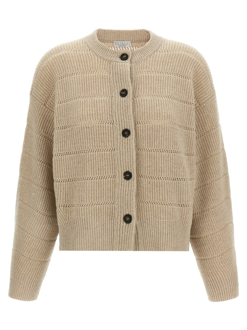 Brunello Cucinelli 'Rustic Dazzling Net' Cardigan