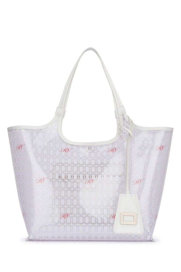 Roger Vivier Transparent Tote Bag With Geometric Pattern