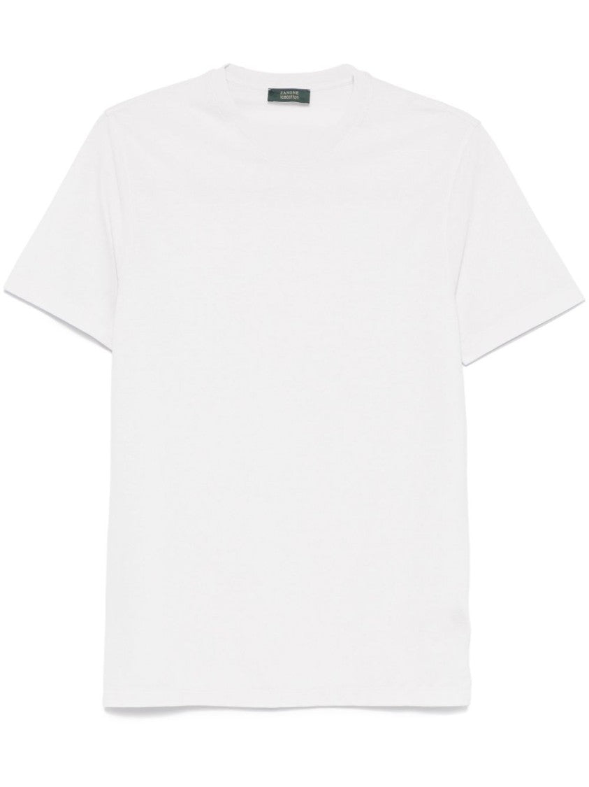Zanone Classic Grey T-Shirt With Round Neckline