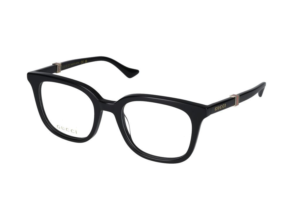 Gucci Eyeglasses Gg1497o 005 Black Black Transparent 52/20/145