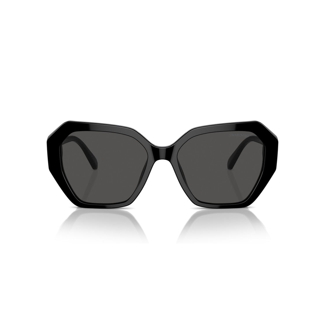 Swarovski 0Sk6017 Oversized Geometric Sunglasses With Crystal Accents