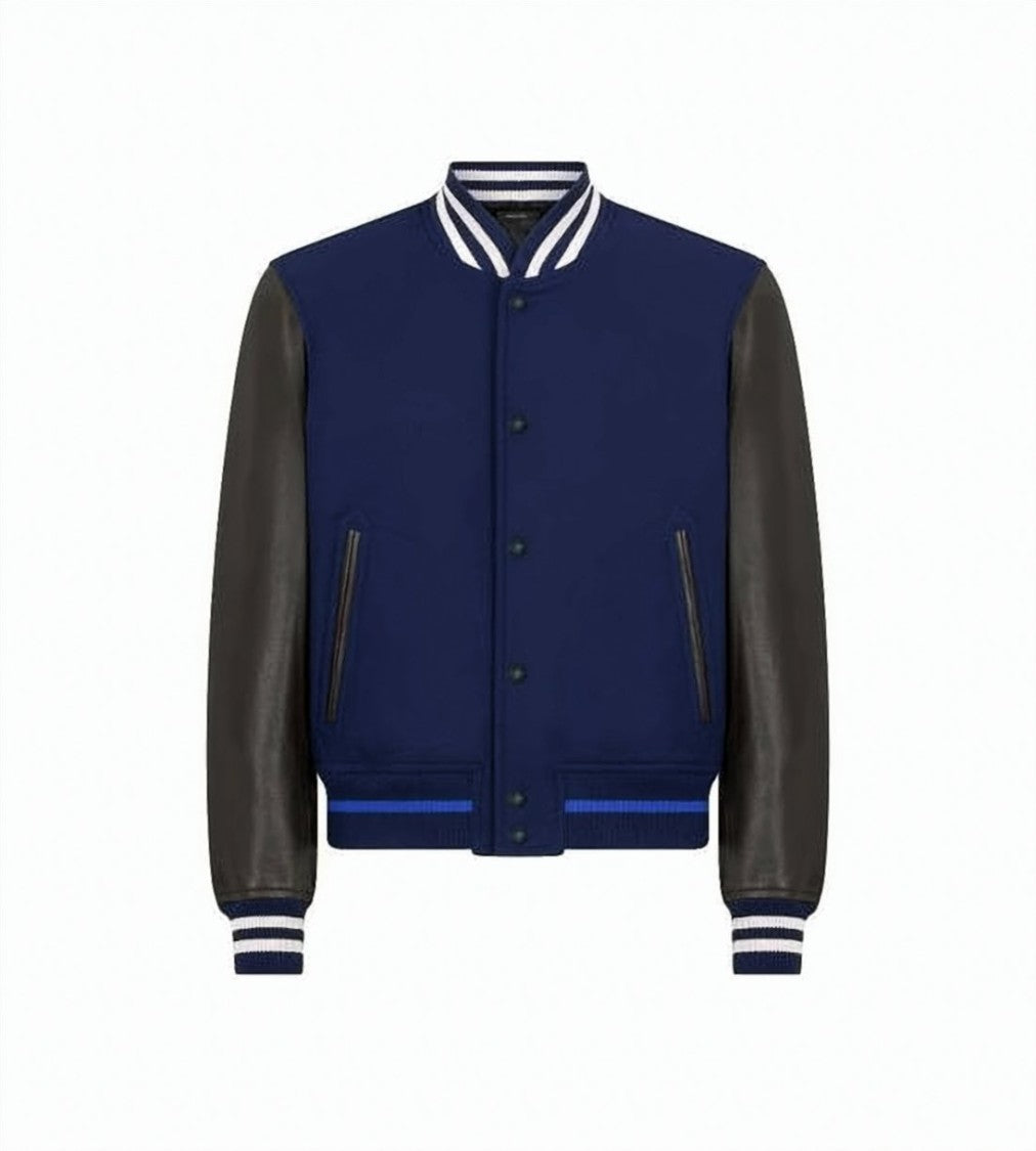 Tom Ford Varsity-Style Jacket With Calf Leather Sleeves