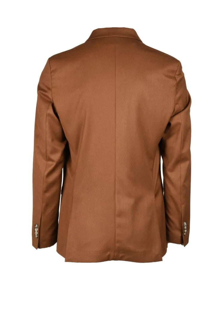 Tredici D13 Brown Polyester/Viscose Blend Jacket