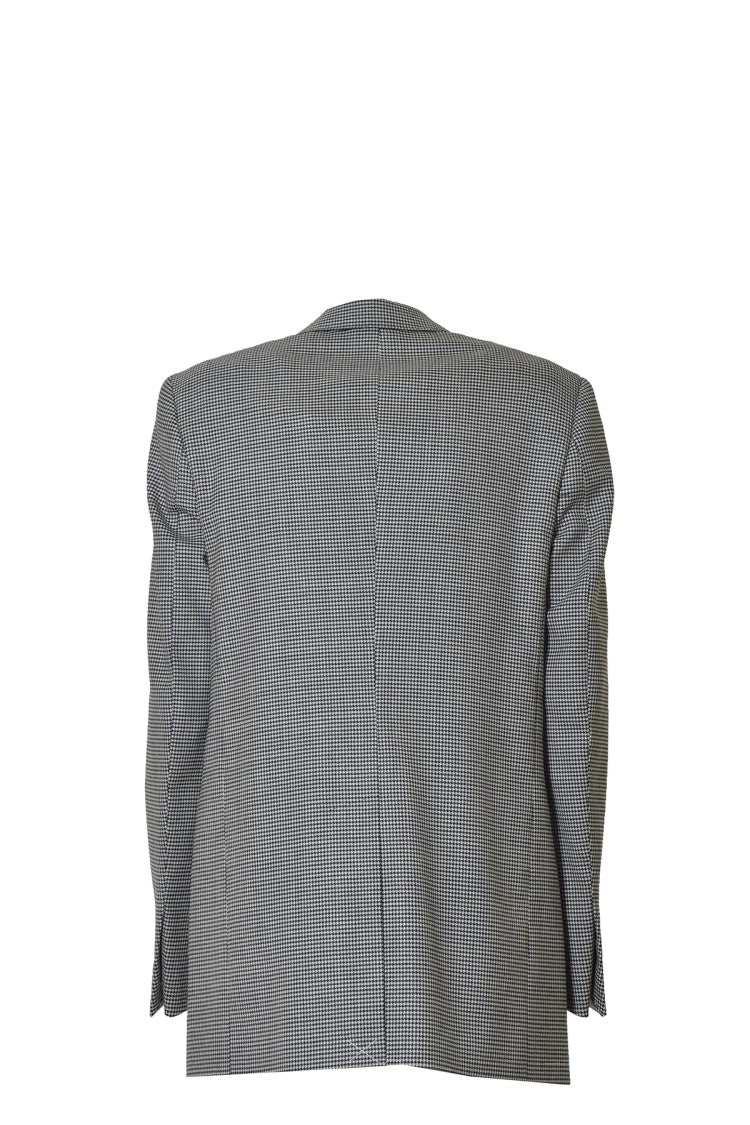 Tonello Straight Pied-De-Poule Virgin Wool Twill Blazer