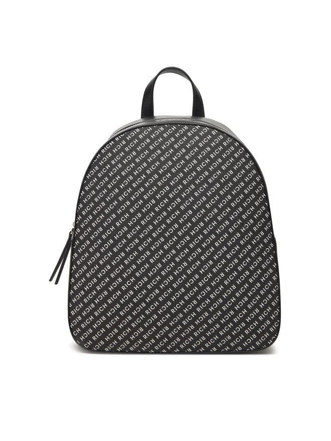 John Richmond Eco-Friendly Leather Backpack With Textured Pattern